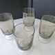 Set of 4 Vintage FootWorms in Luminarc Smoked Glass