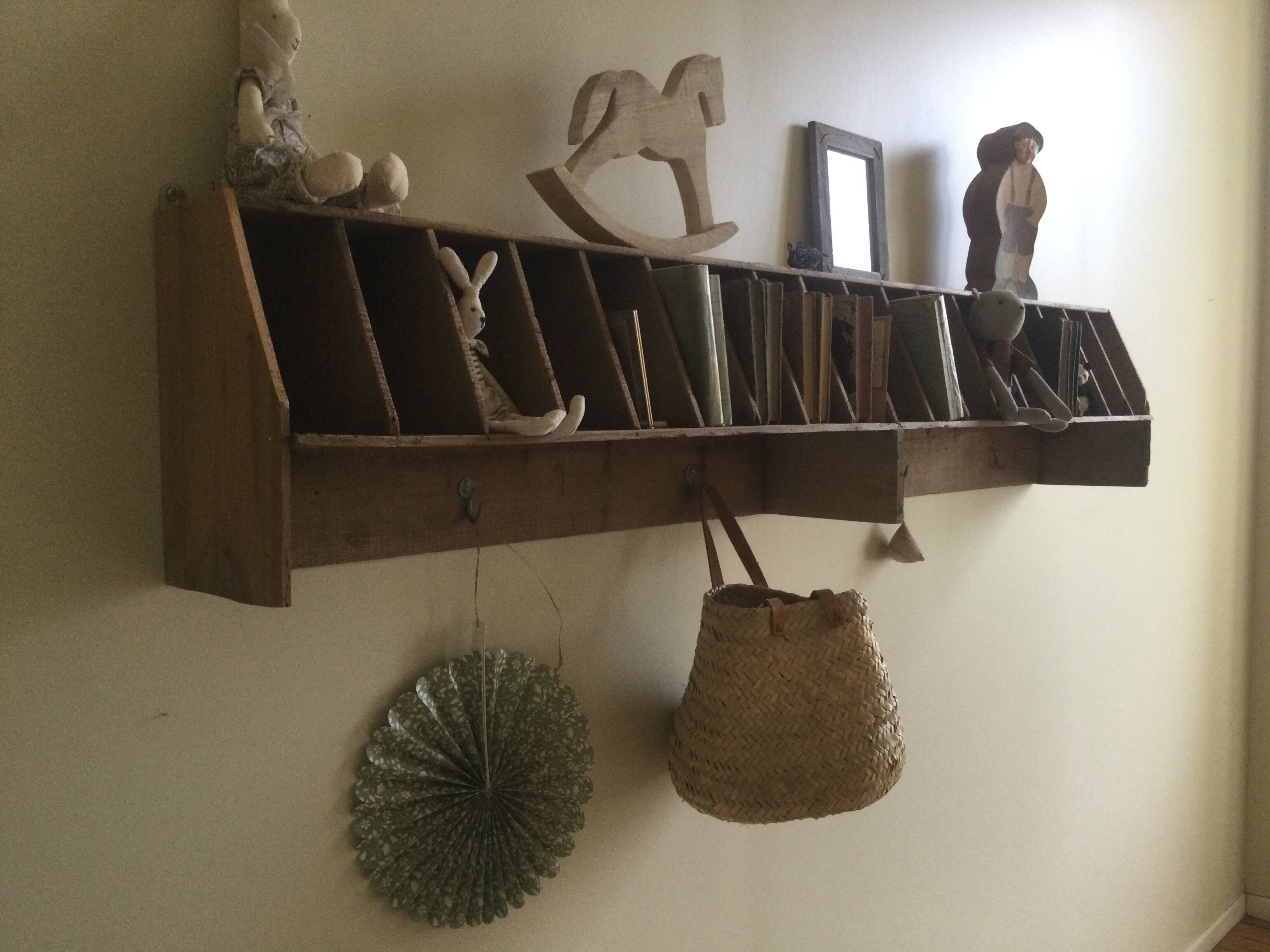Large antique wall shelf