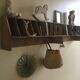 Large antique wall shelf