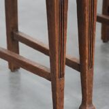 Set of four antique oak dining chairs in Art Nouveau style