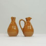 Pair of vintage stoneware pitchers