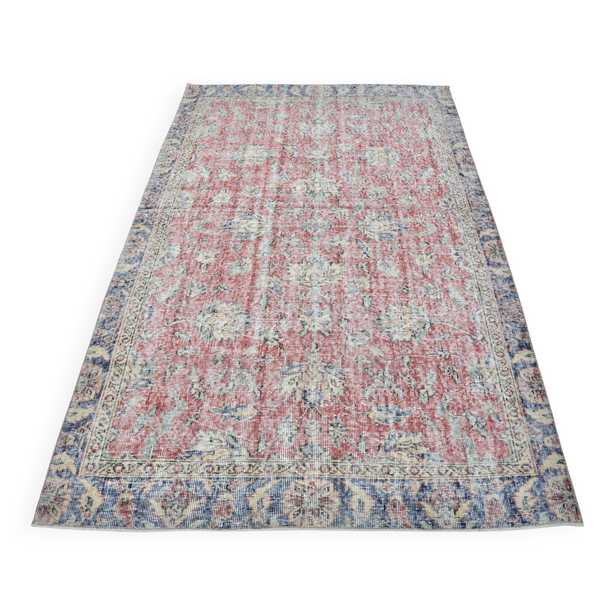 Antique Oushak Vintage Carpet sku 3126