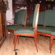 Set of 12 high quality mahogany and skai chairs 1940-1950
