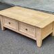 Renovated coffee table in solid oak 1980