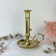 Brass candle holder with pusher late nineteenth century