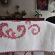 Nappe brodée point de croix 160 x 130 en coton