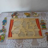 Puzzle bois 8 pieces le cirque