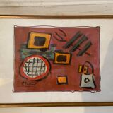 Painting abstract composition