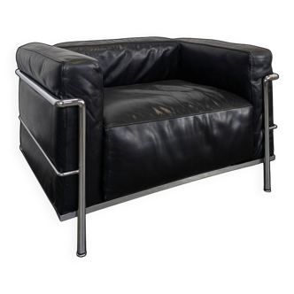 LC3 armchair by Le Corbusier and Charlotte Perriand for Cassina