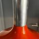 Space age orange 70s pendant light