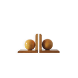Mid-Century Modern Wooden Bookends, 1950s, Set of 2