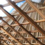 Vintage rattan bookcase