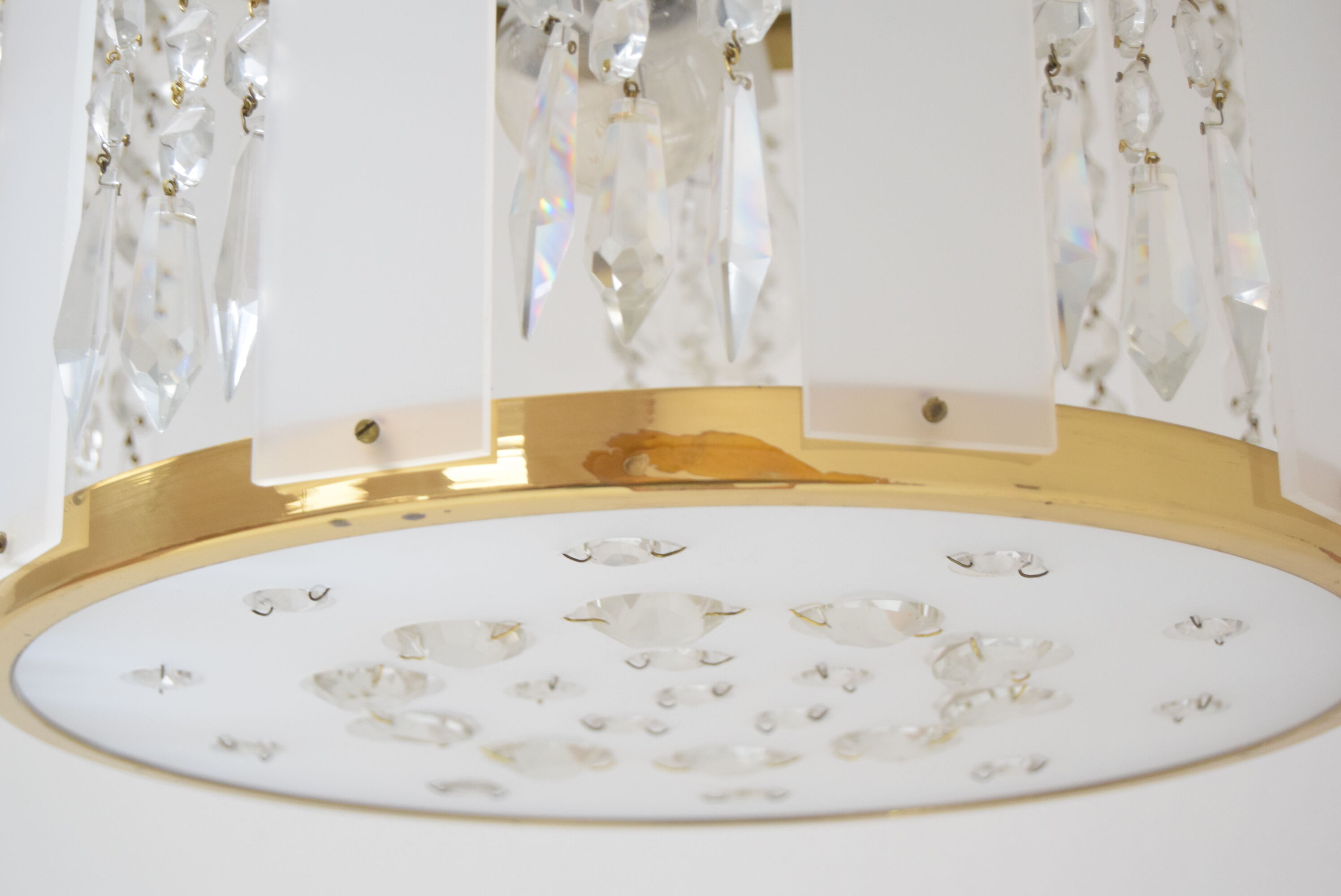 Mid-century Chandelier by  Jablonecke Sklarny Novy Bydzov, 1970’s.