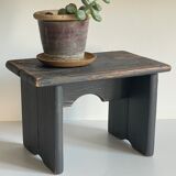 Vintage patinated grey stool