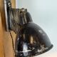 Industrial Black Scissor Wall Lamp, 1950s