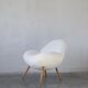Lounge chair with boucle fabric by Fritz Neth for Correcta, 1950s