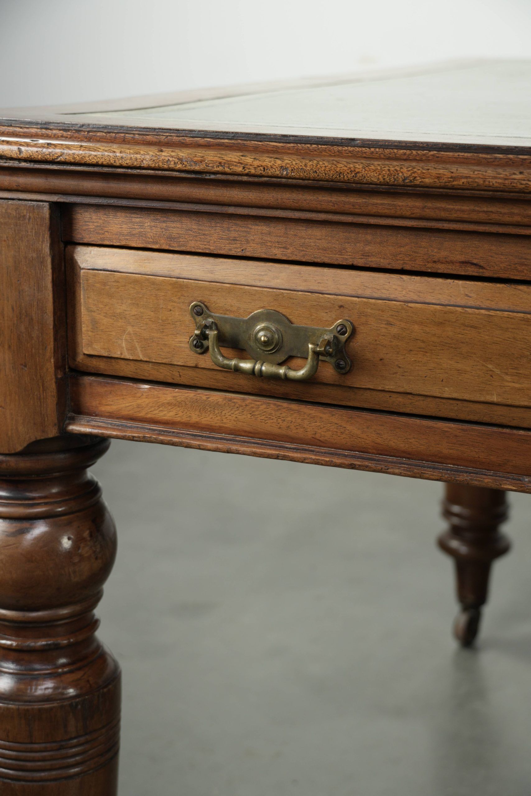 Original antique English writing desk from the 19th century