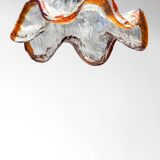 Glass pendant light, vintage, 1960