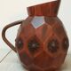 Artisanal wooden jug vase for decoration 1930s/1950s