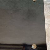 1950s metal and glass coffee table