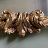 Golden resin shell mirror  46x75cm