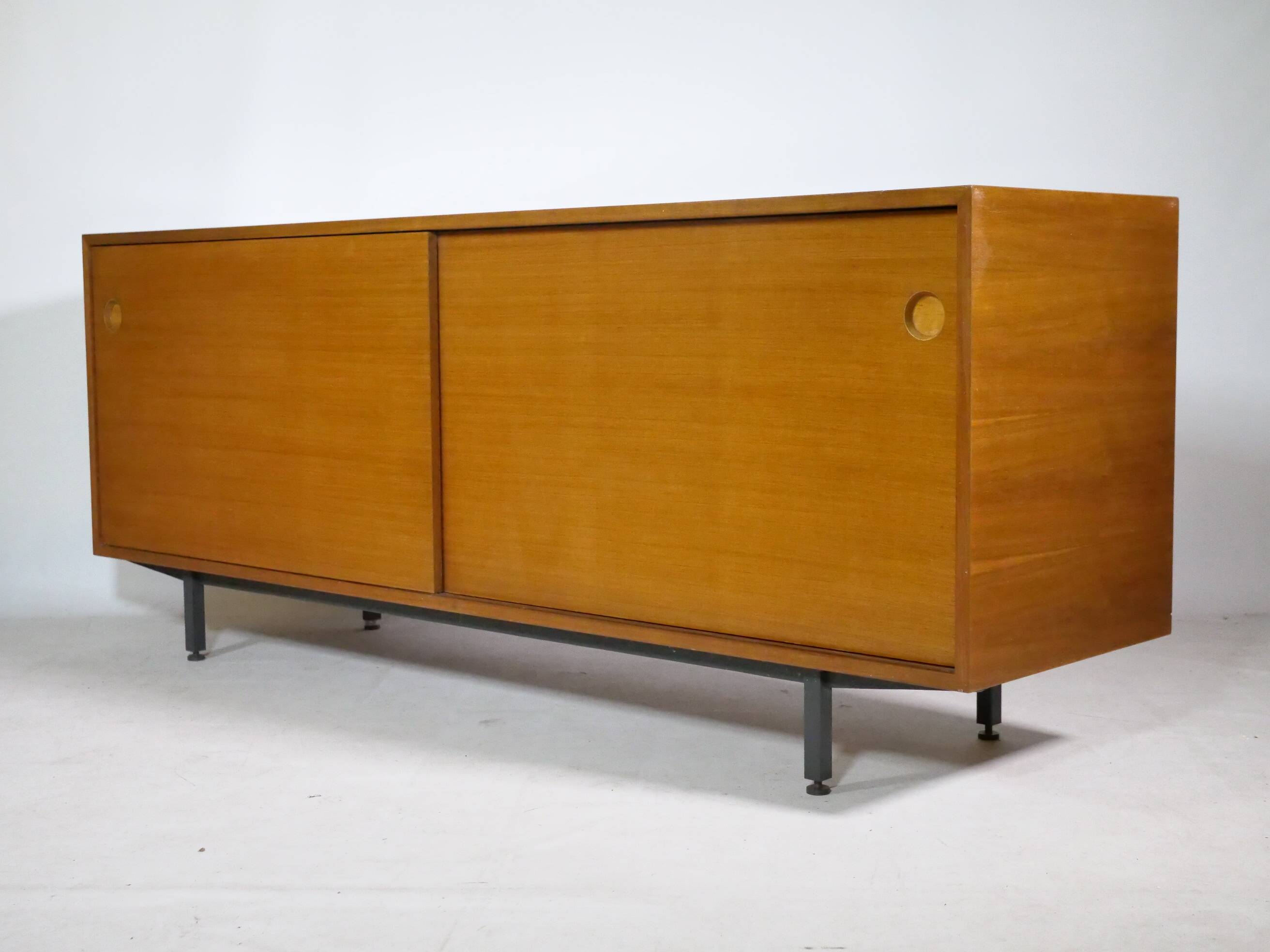 Teak sliding door sideboard by Ernst Martin Dettinger for Bormann, 1960s