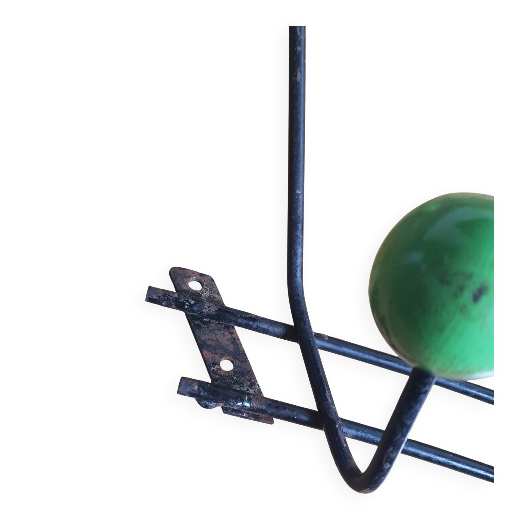 Vintage wall coat rack