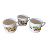 Small Vintage Opaline Coffee Cups
