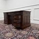 Classic English Desk with Black Leather