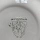 6 plates with starter or dessert Salins model Saint Raphaël yellow