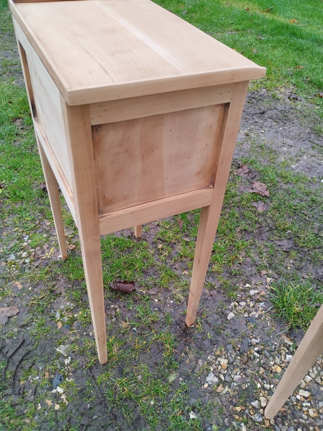 Pair of antique Louis XVI style bedside tables