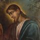 Ancient painting "Ecstasy of Saint Catherine of Siena" 17th century