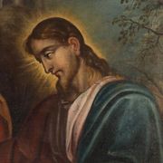 Ancient painting "Ecstasy of Saint Catherine of Siena" 17th century