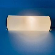 Brass and glass wall light
