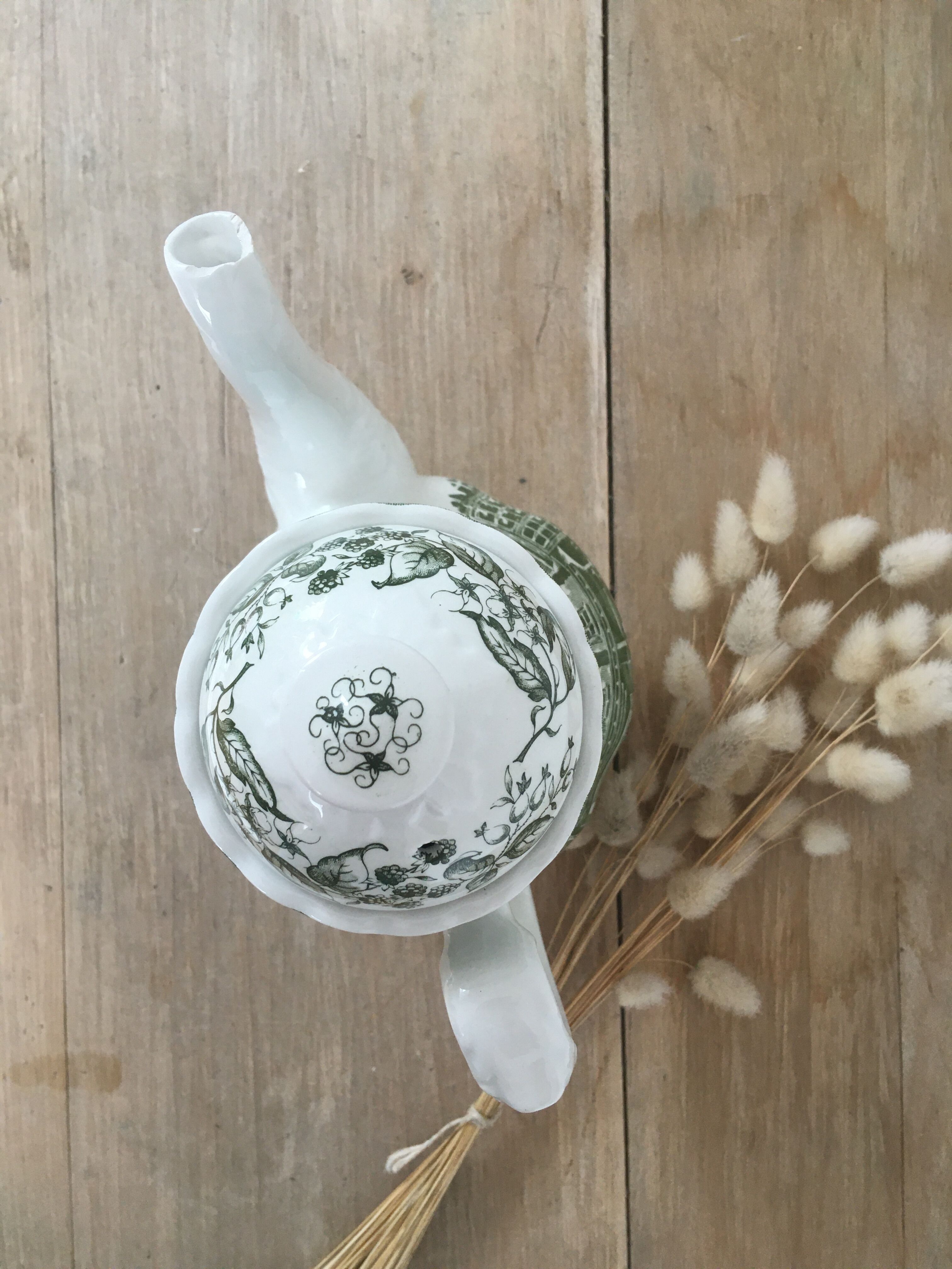 Green English Teapot