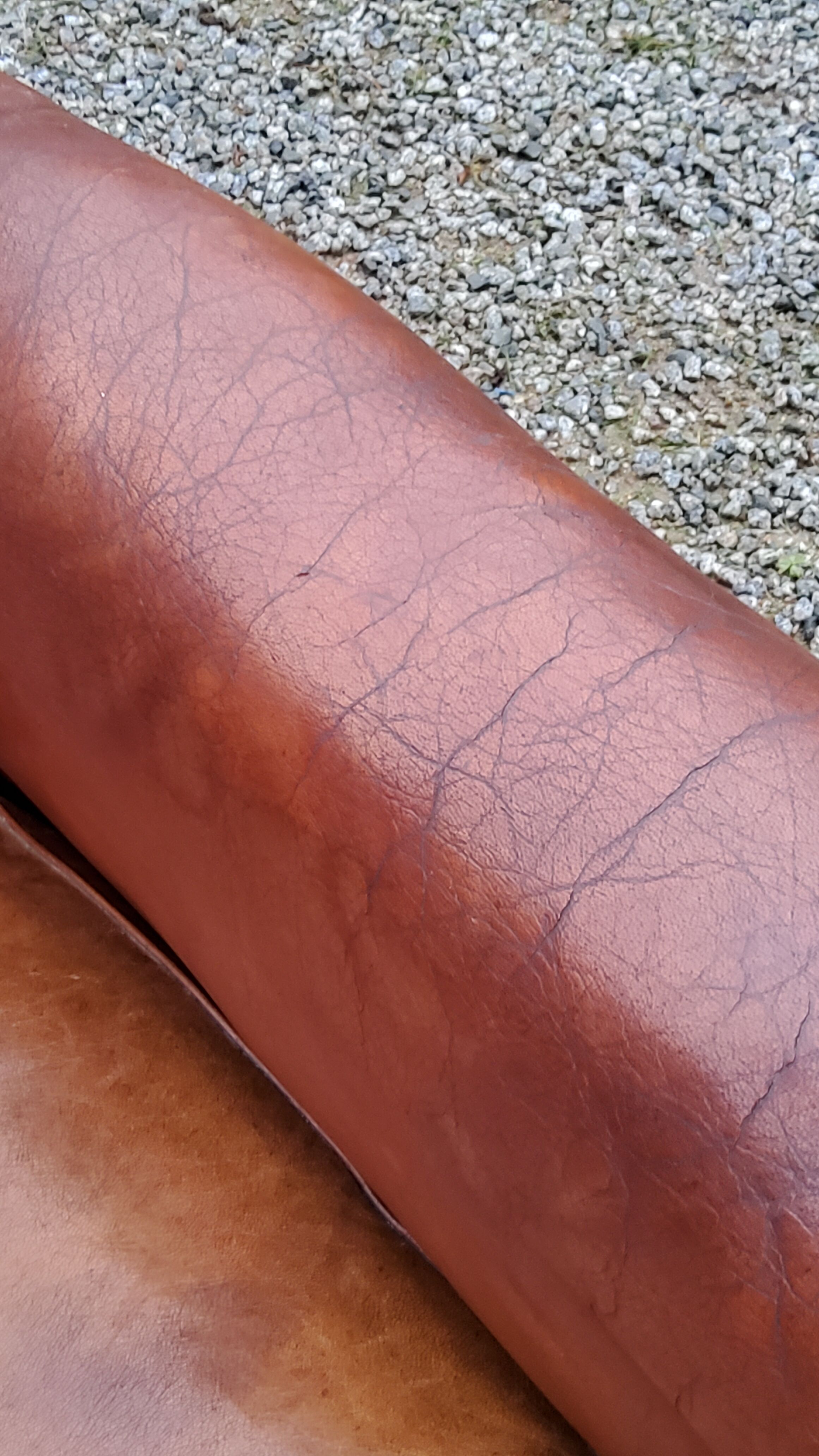 Leather club armchair back mustache from the 30s