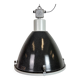 Large Industrial Enamel Factory Pendant Lamp with Glass Cover, 1960s