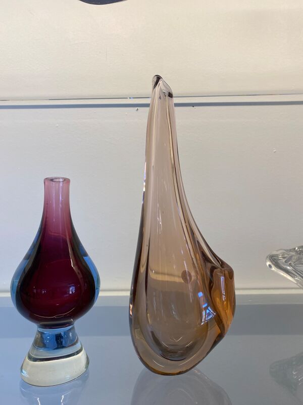 Bouteille soliflore Murano