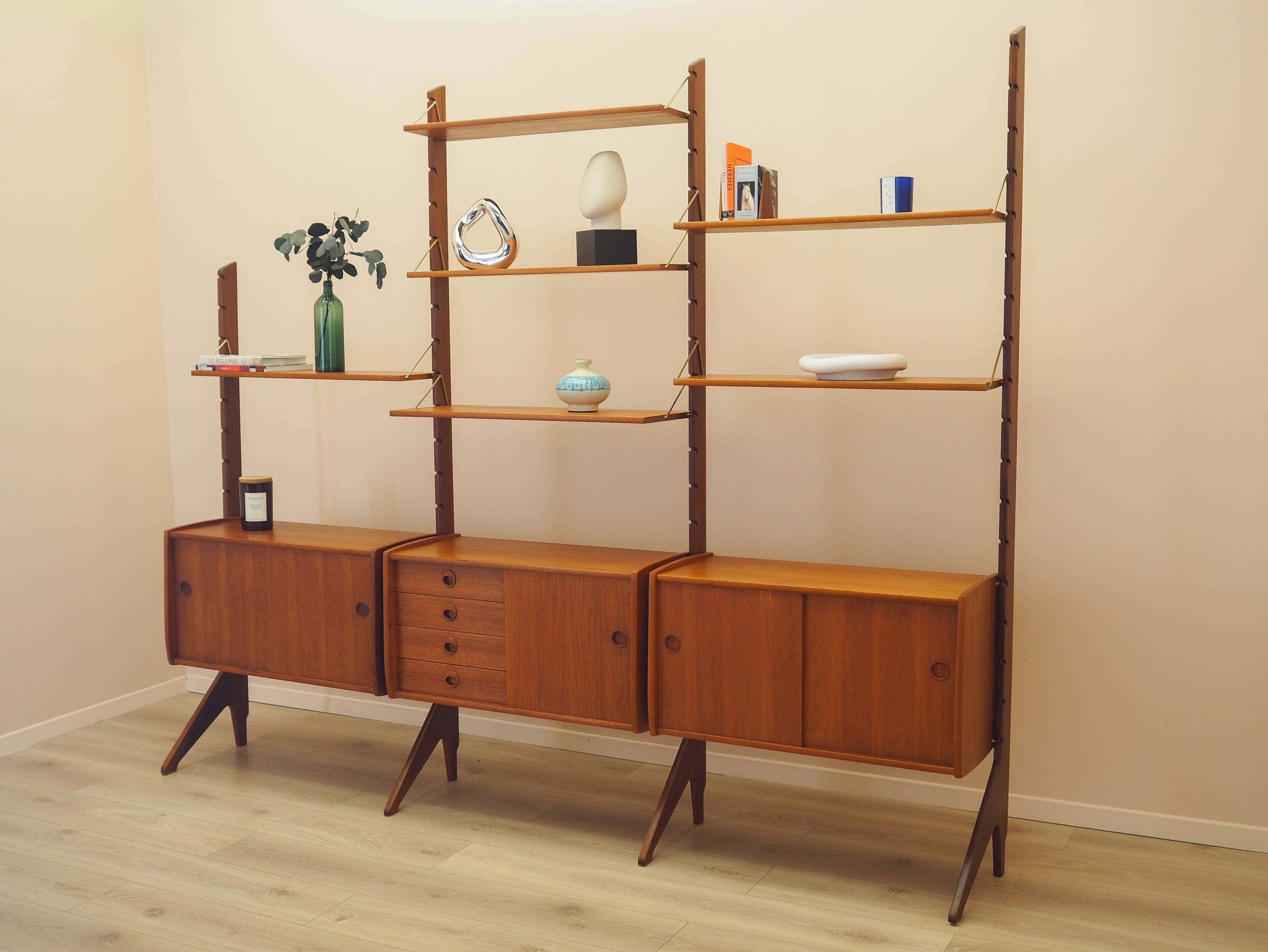 Modular teak shelf, Norwegian design, 1960s, made by Blindh.