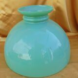 Globe lampshade in green opaline
