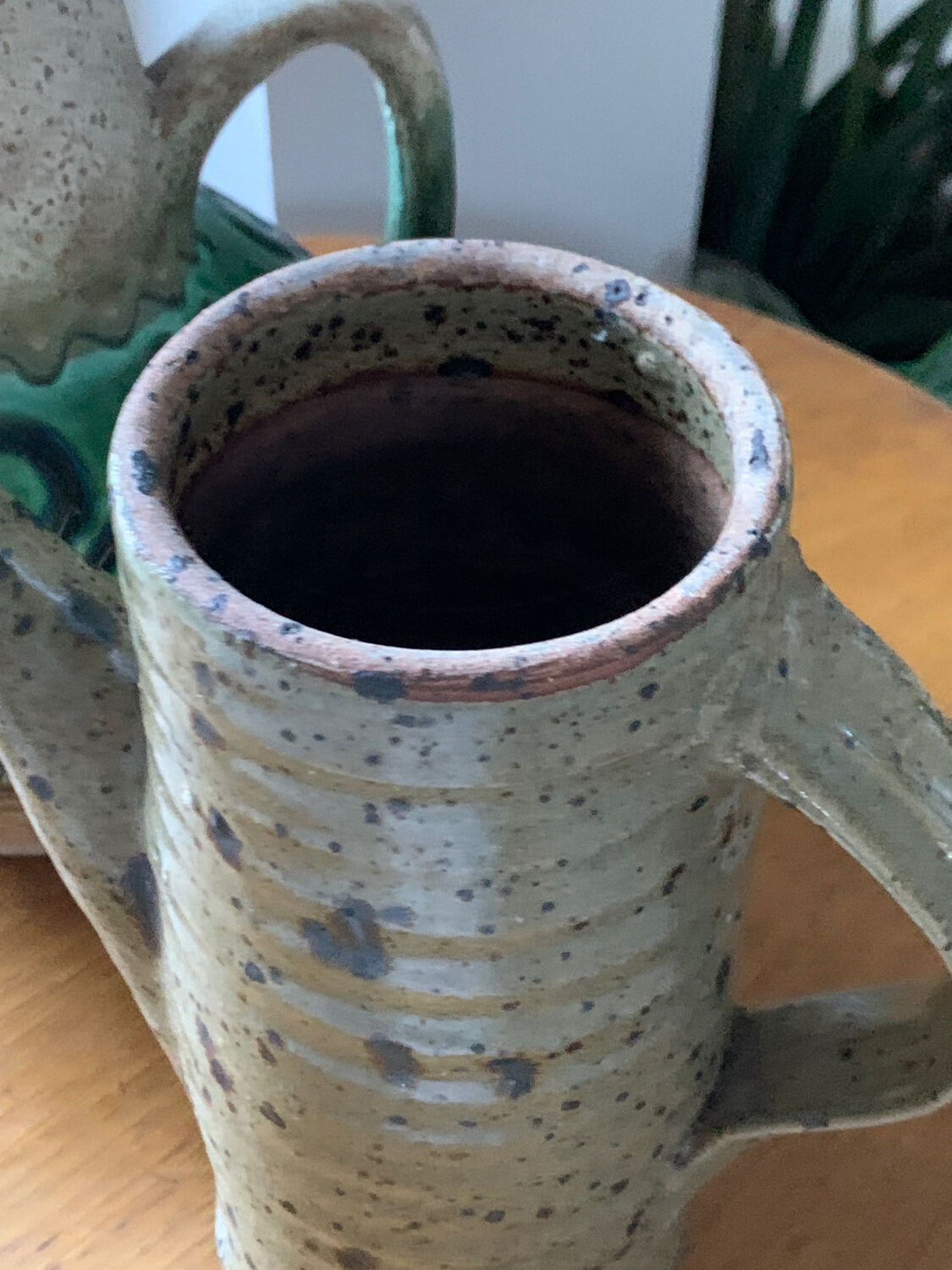 Gustave Tiffoche pyrite stoneware pitcher