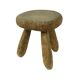 Old Rustic Tripod Stool Milk Stool Brutalism Style