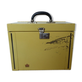 COLUMBIA - suitcase vintage 50/60s yellow metal Binder