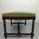 Old bench twisted wood stool