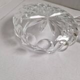 Old vintage decorative chiseled crystal candy box