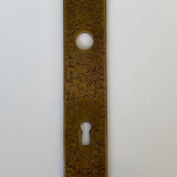 Brass door handles and plates