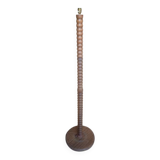 Lampadaire bois brutaliste vintage 1970