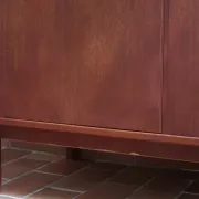 Small Ulferts teak sideboard from the 1960s with integrated handles.