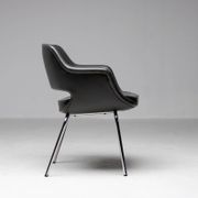Kilta chairs by Olli Mannermaa in elephant grey, modern Scandinavian mid-century.