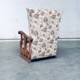 Set of High Wing Back Armchairs, 1900s